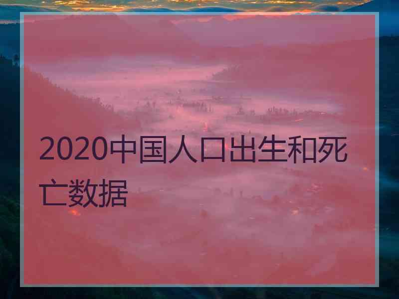 2020中国人口出生和死亡数据