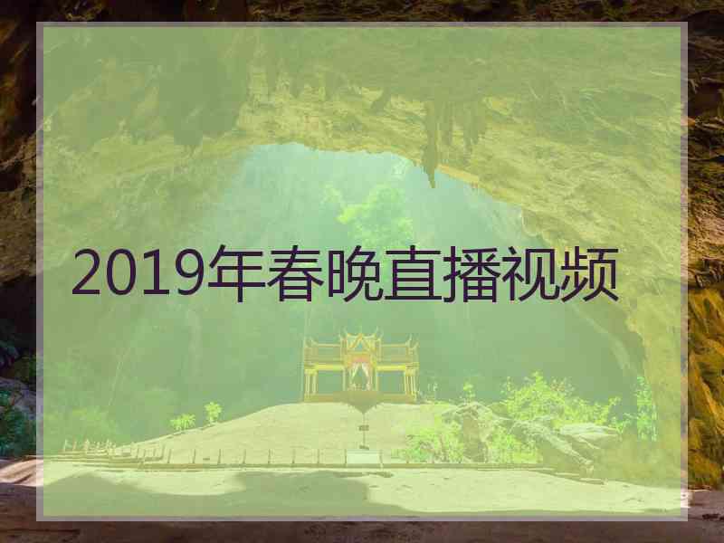 2019年春晚直播视频