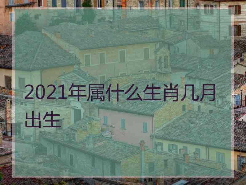 2021年属什么生肖几月出生