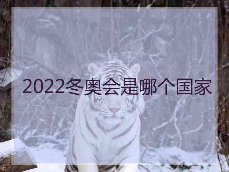 2022冬奥会是哪个国家