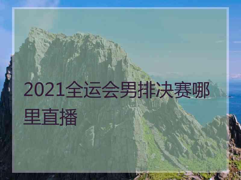 2021全运会男排决赛哪里直播