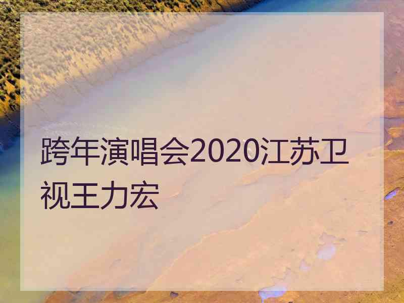 跨年演唱会2020江苏卫视王力宏