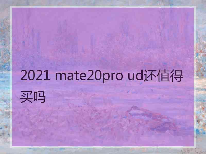 2021 mate20pro ud还值得买吗