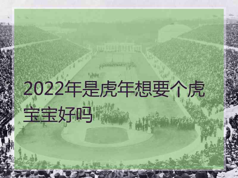 2022年是虎年想要个虎宝宝好吗