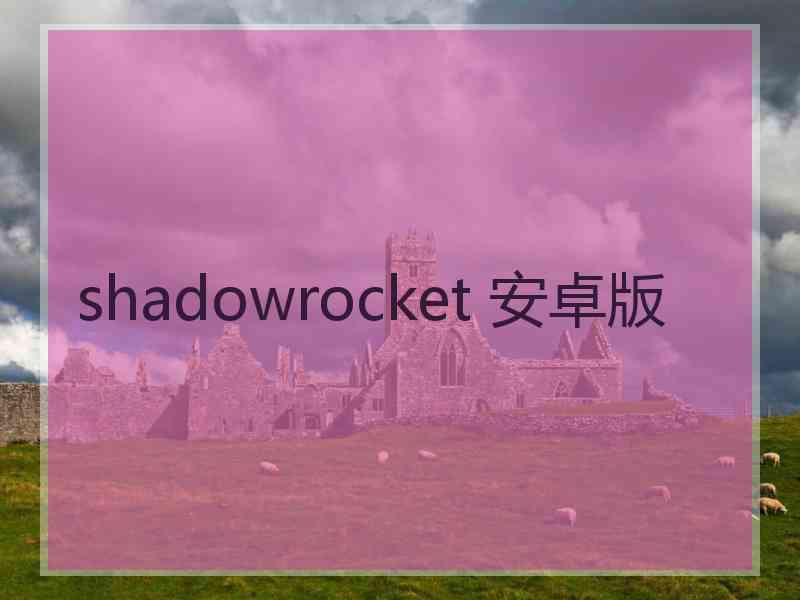 shadowrocket 安卓版