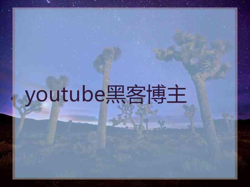 youtube黑客博主