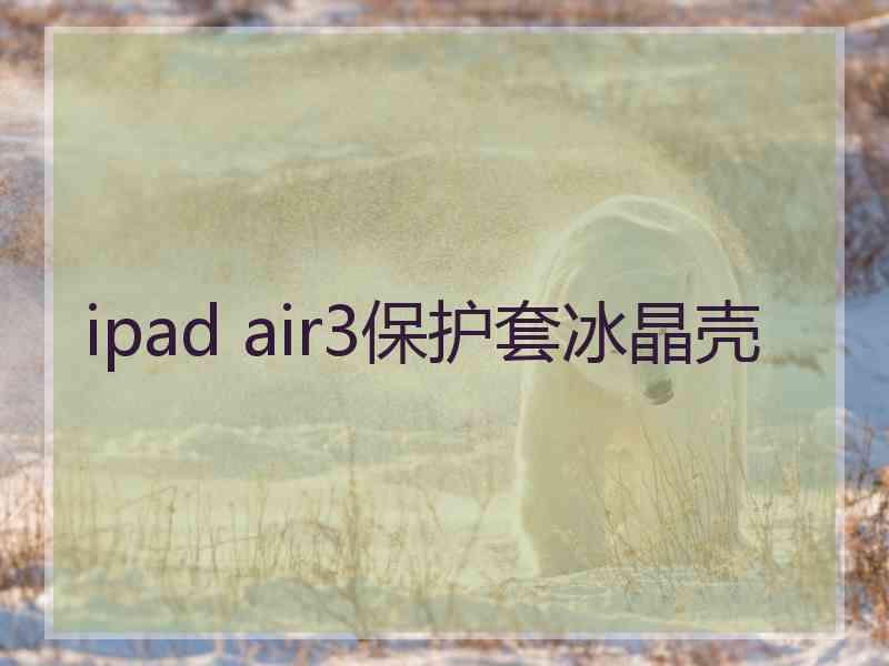 ipad air3保护套冰晶壳