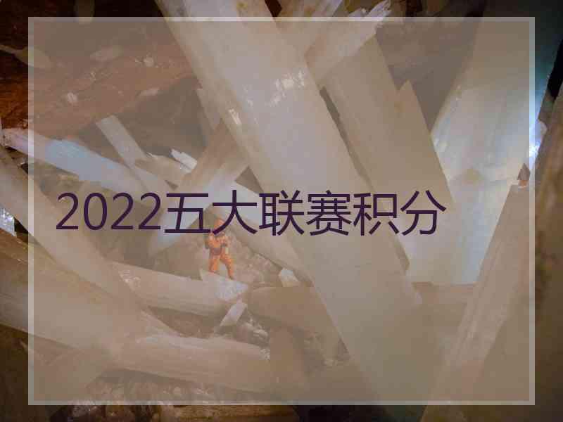 2022五大联赛积分