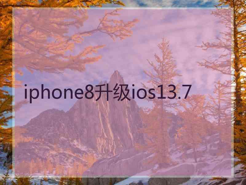 iphone8升级ios13.7