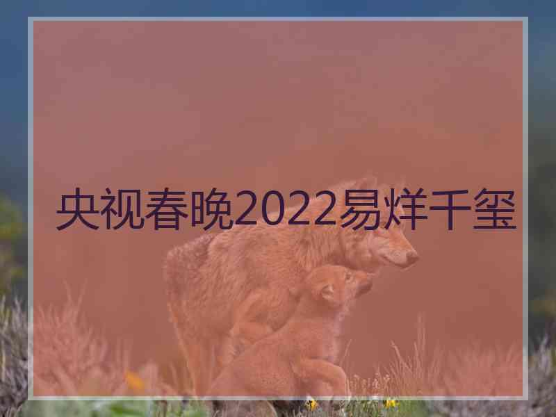 央视春晚2022易烊千玺