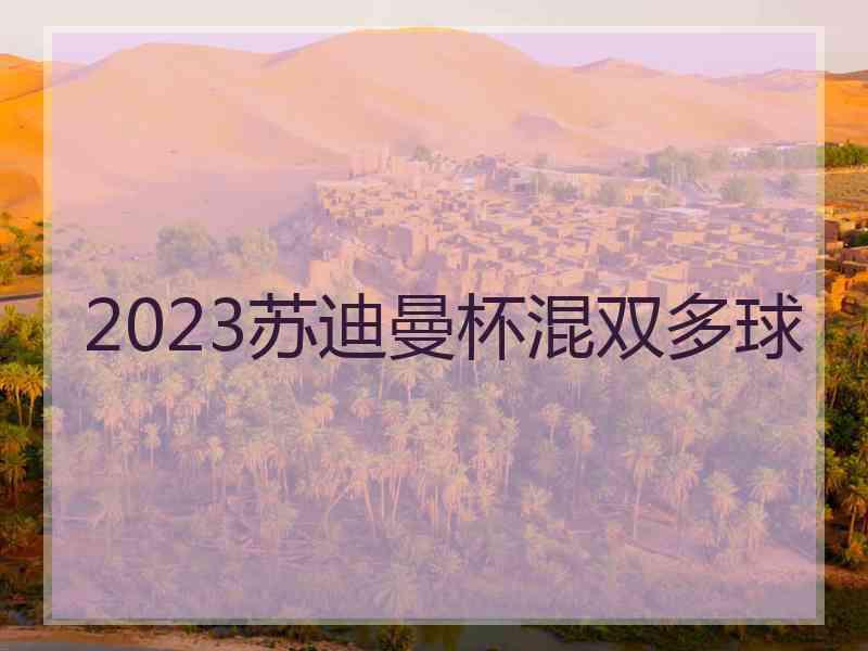 2023苏迪曼杯混双多球