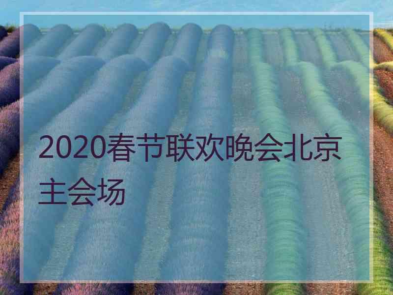 2020春节联欢晚会北京主会场