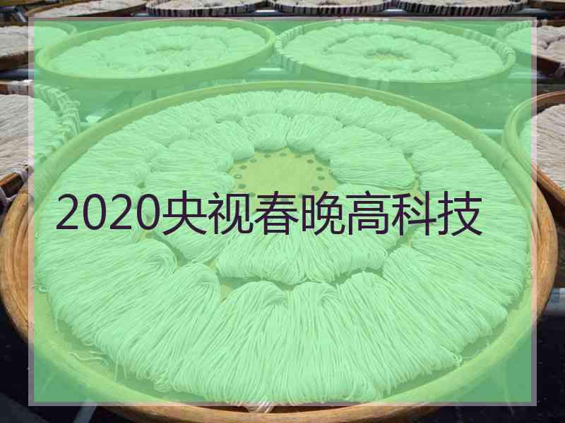 2020央视春晚高科技