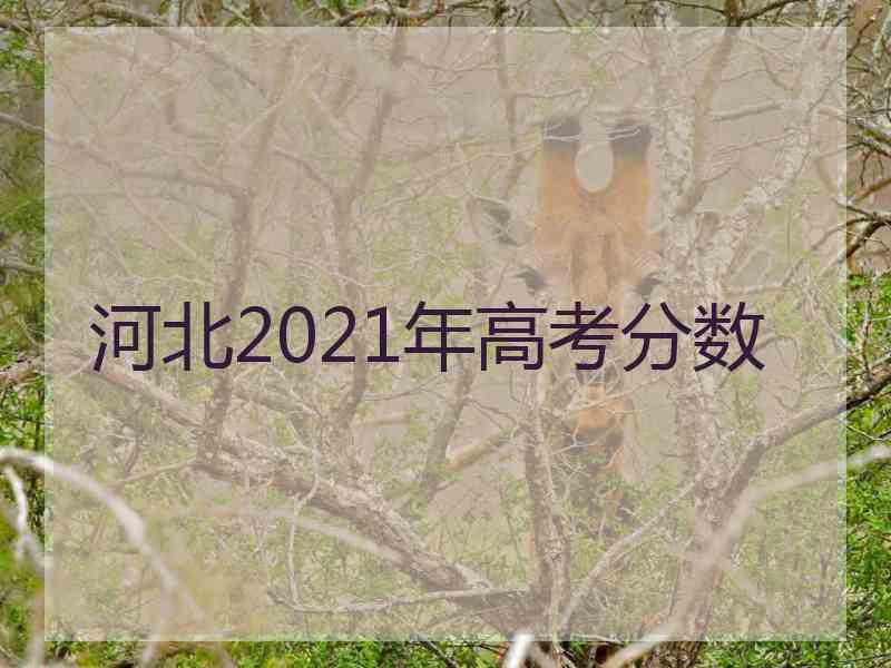 河北2021年高考分数