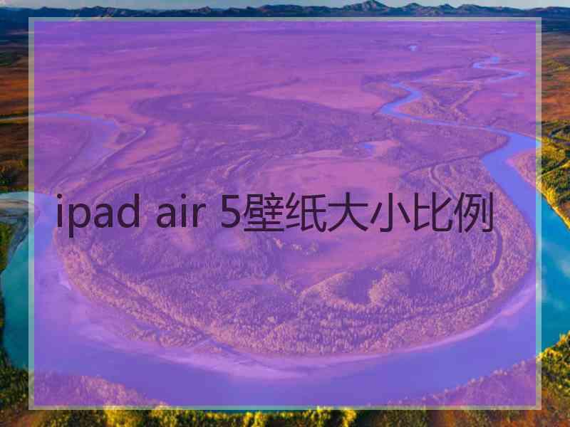 ipad air 5壁纸大小比例