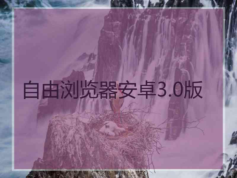 自由浏览器安卓3.0版