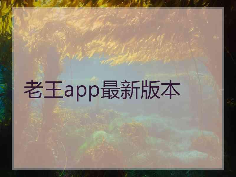 老王app最新版本