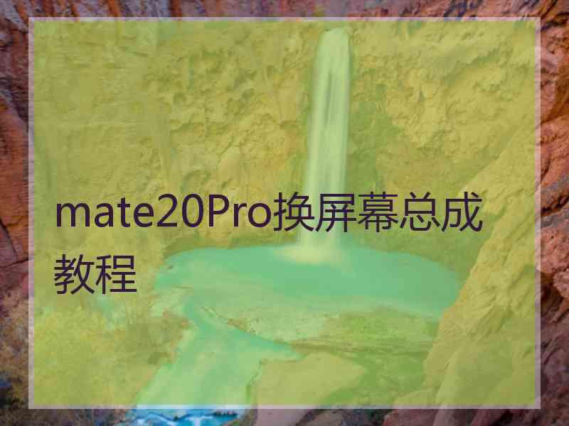 mate20Pro换屏幕总成教程