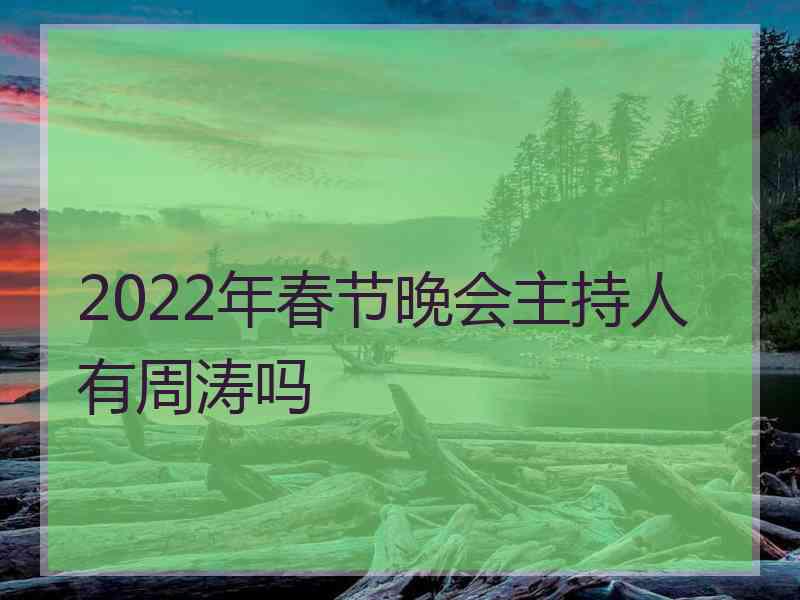 2022年春节晚会主持人有周涛吗