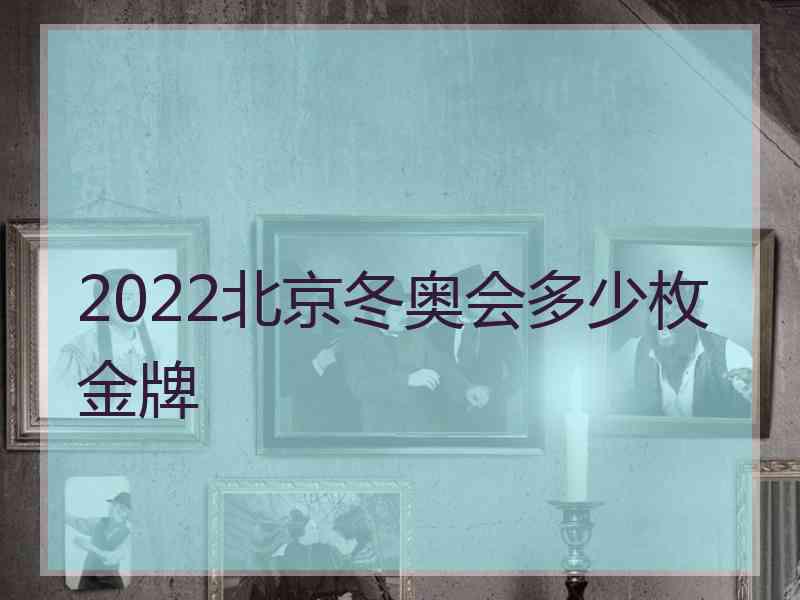 2022北京冬奥会多少枚金牌