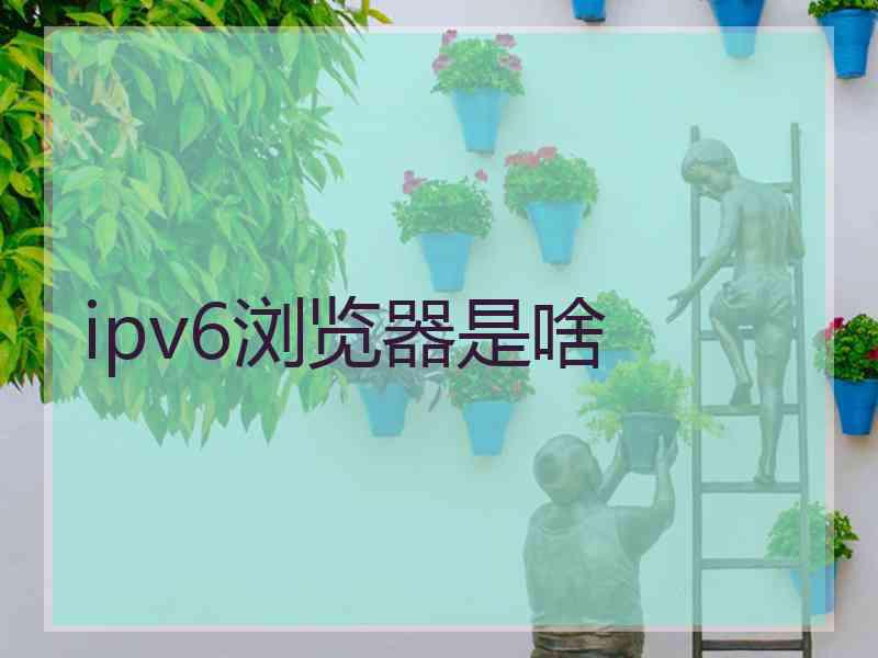 ipv6浏览器是啥