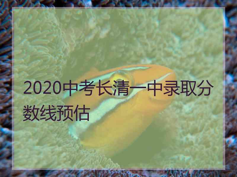 2020中考长清一中录取分数线预估