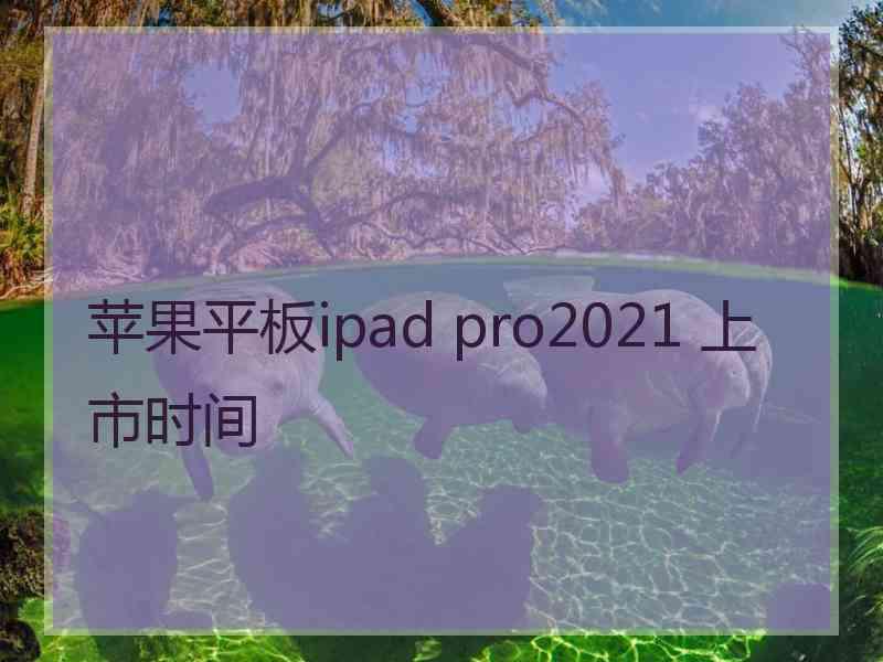 苹果平板ipad pro2021 上市时间