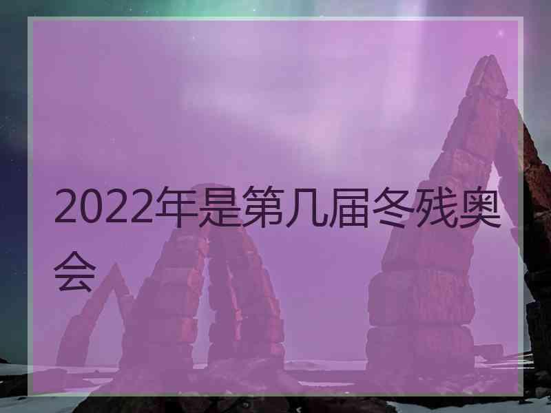 2022年是第几届冬残奥会