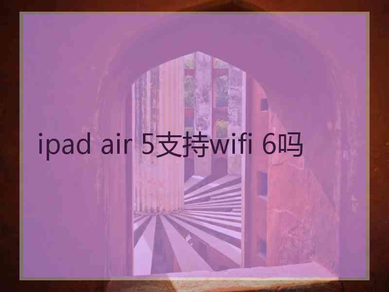 ipad air 5支持wifi 6吗