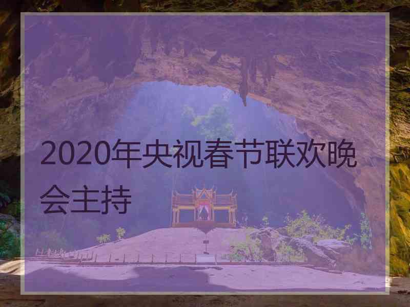 2020年央视春节联欢晚会主持