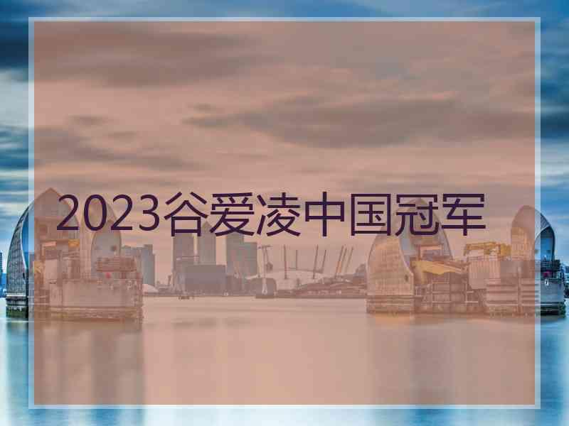 2023谷爱凌中国冠军