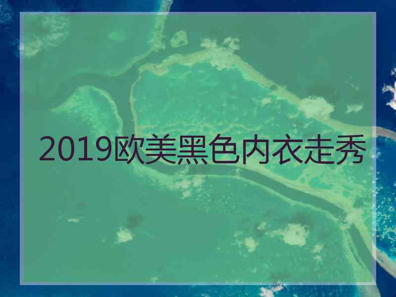 2019欧美黑色内衣走秀