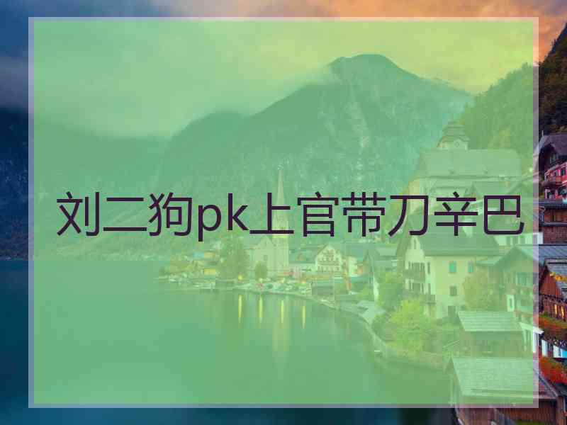 刘二狗pk上官带刀辛巴