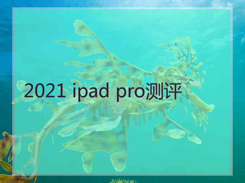 2021 ipad pro测评