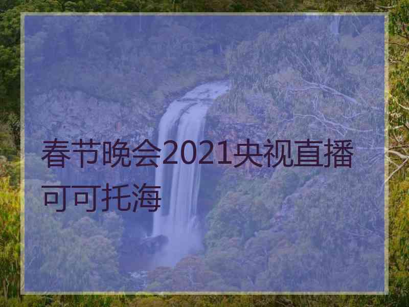 春节晚会2021央视直播可可托海