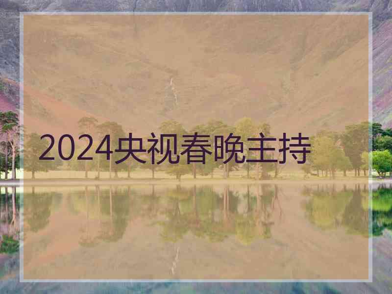 2024央视春晚主持