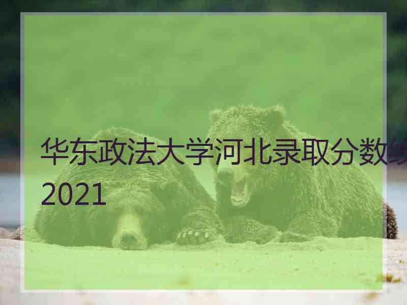 华东政法大学河北录取分数线2021