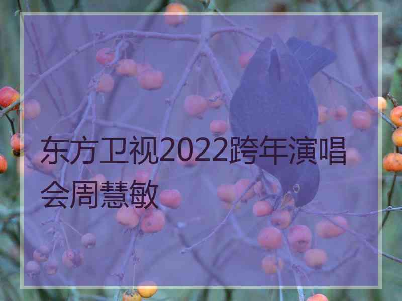 东方卫视2022跨年演唱会周慧敏