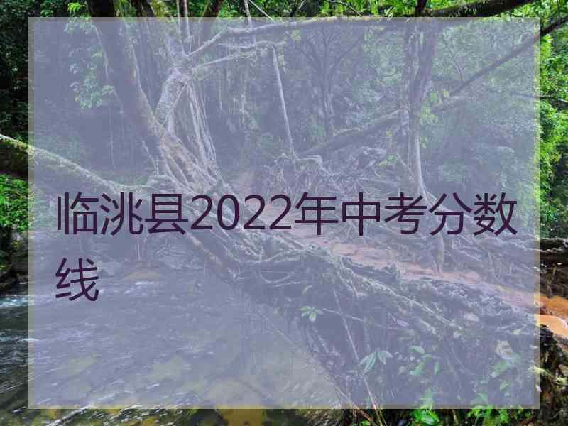 临洮县2022年中考分数线