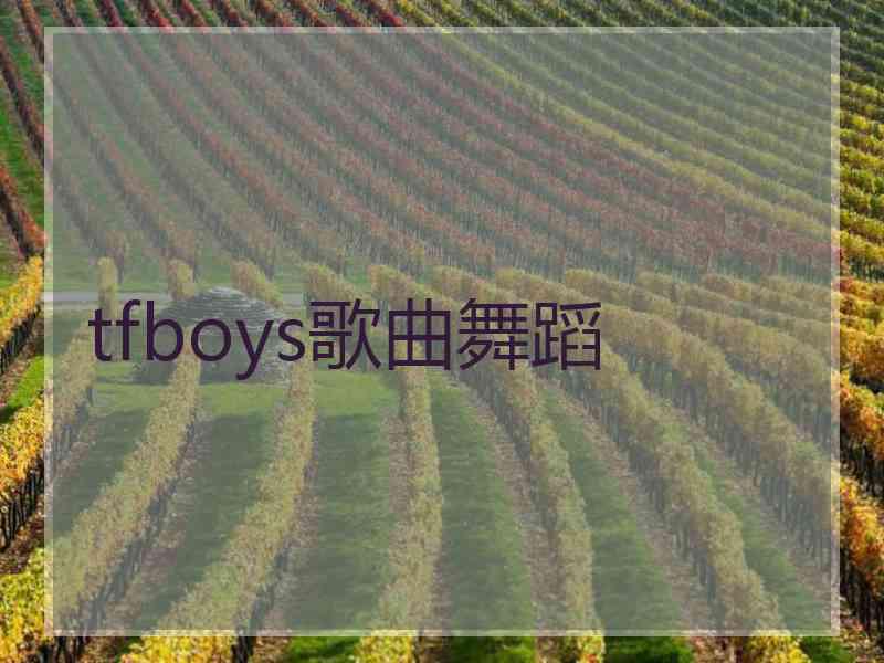 tfboys歌曲舞蹈