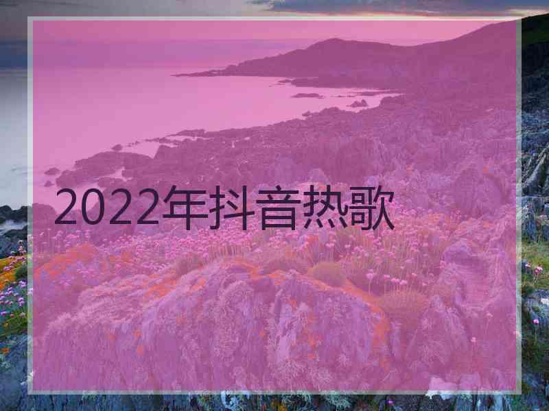 2022年抖音热歌