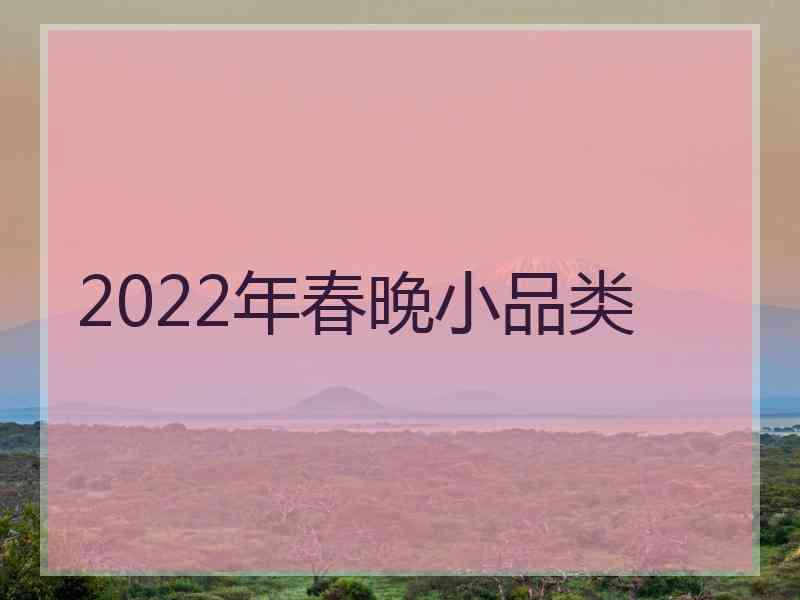 2022年春晚小品类