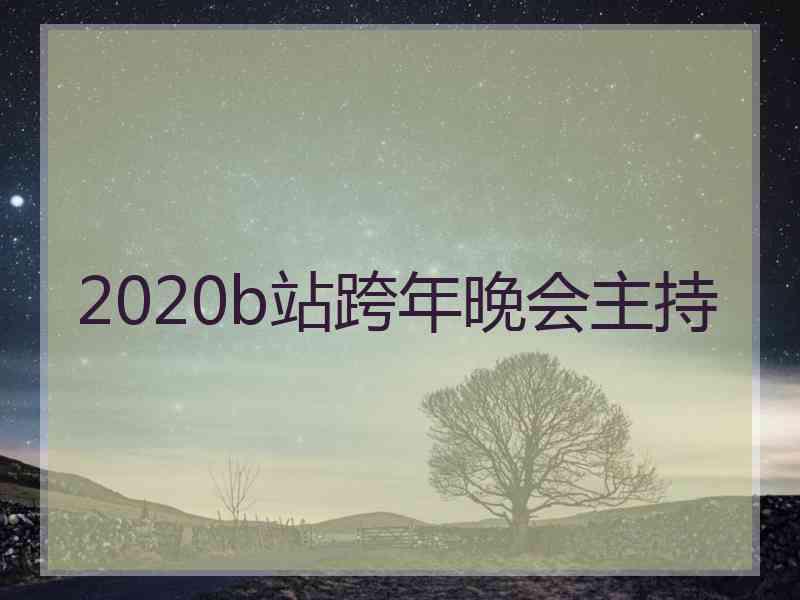 2020b站跨年晚会主持