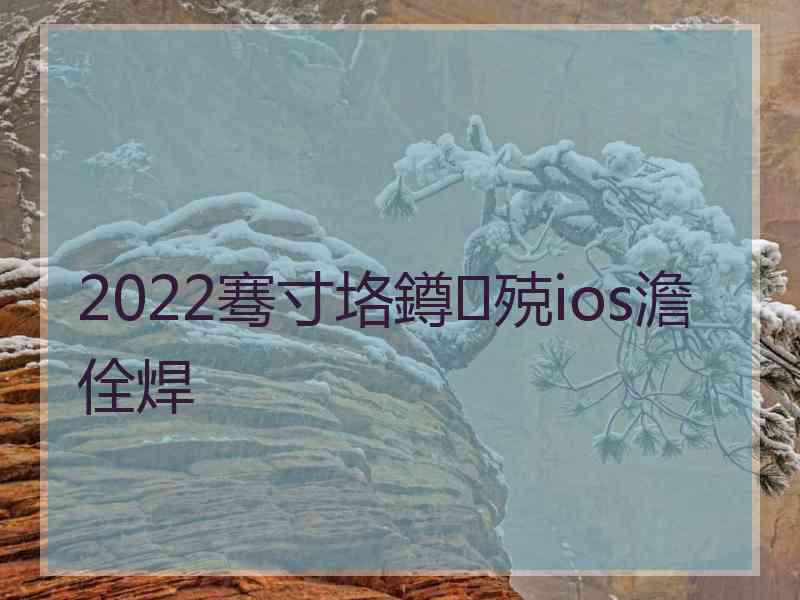 2022骞寸垎鐏殑ios澹佺焊