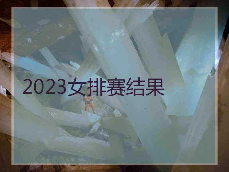 2023女排赛结果