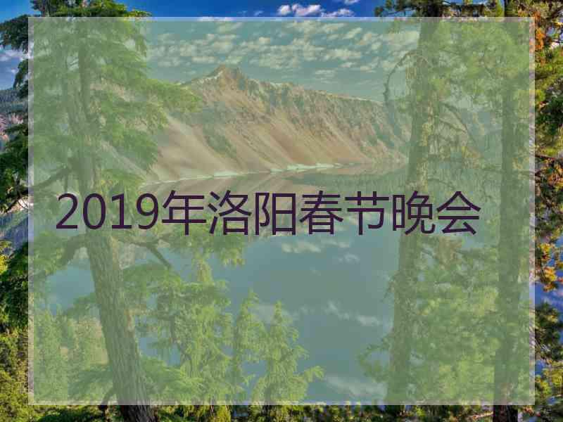 2019年洛阳春节晚会