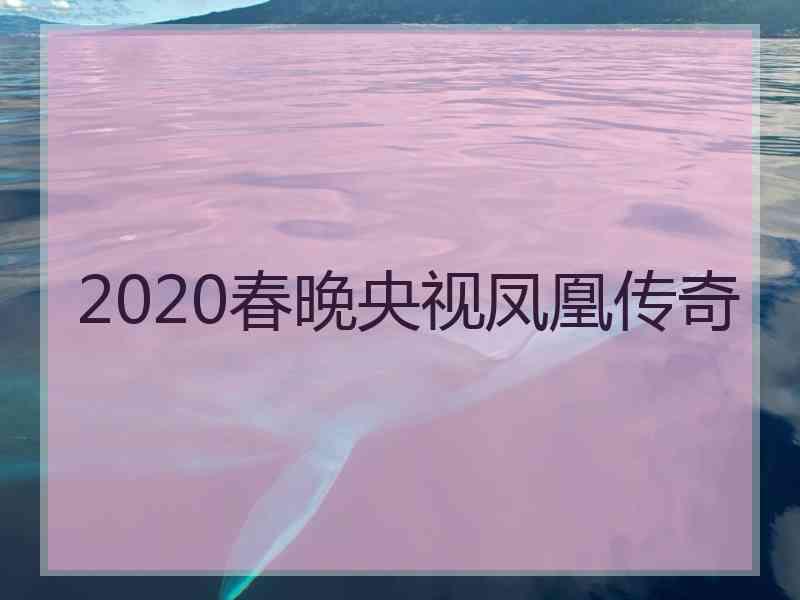 2020春晚央视凤凰传奇