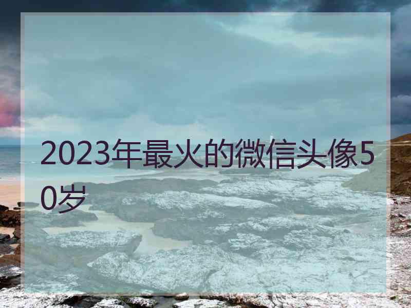 2023年最火的微信头像50岁