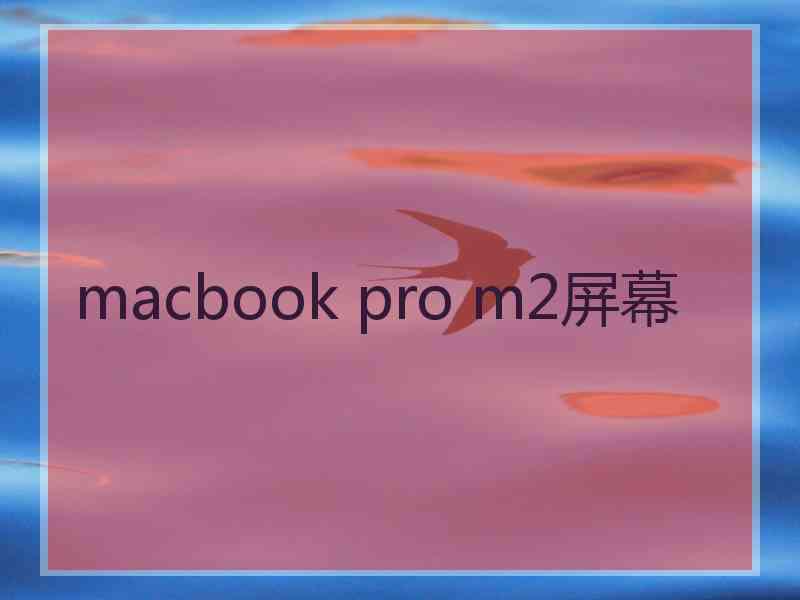 macbook pro m2屏幕