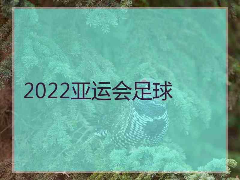 2022亚运会足球